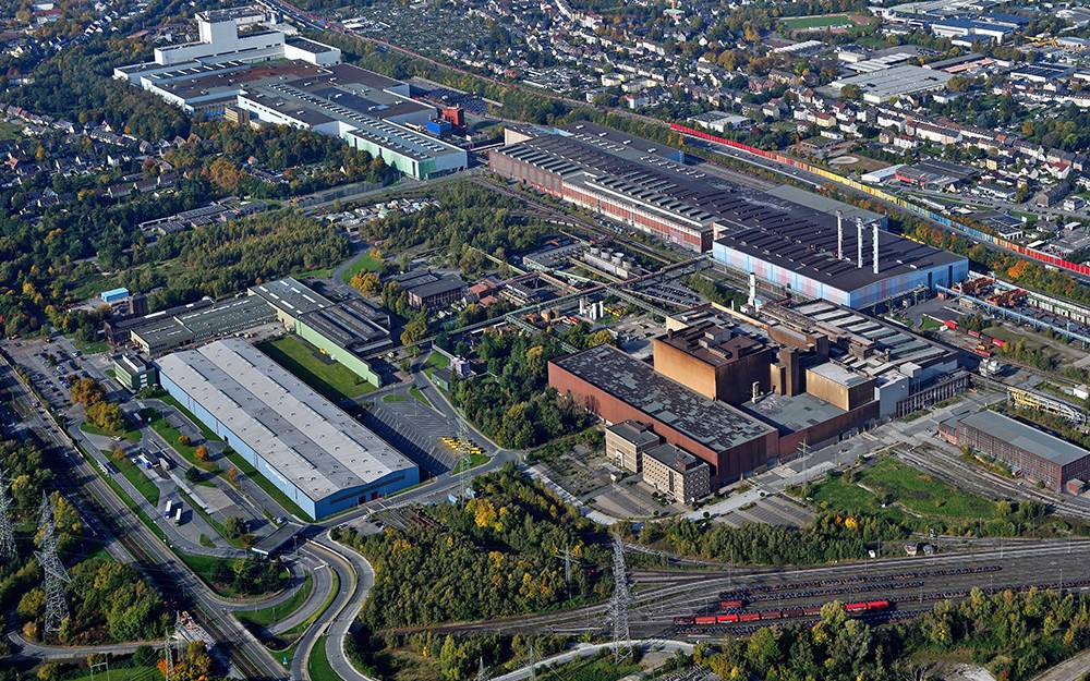 Gelände von Thyssen Krupp Steel an der Essener Straße