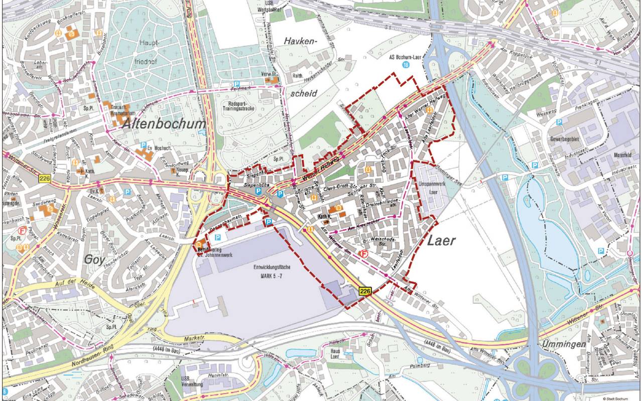 Stadtumbaugebiet Laer