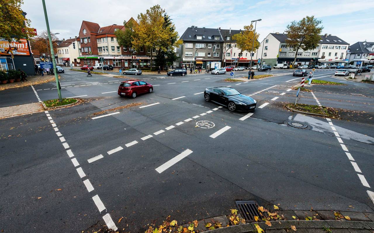 Kreuzung Markstraße / Kemnader Straße / Karl-Friedrich-Straße / Heinrich-König-Straße in Bochum-Weitmar-Mark