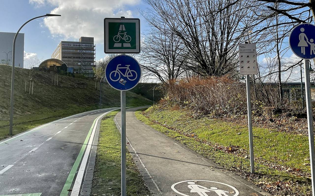 Der leere Radschnellweg RS 1 in Bochum