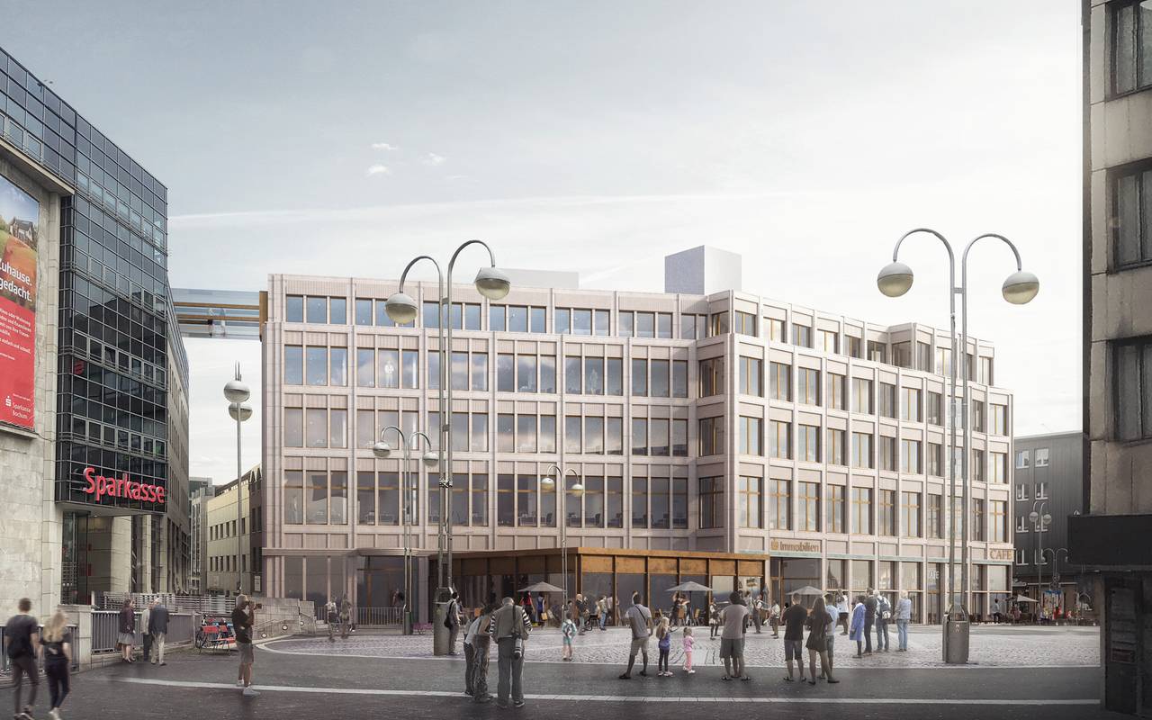 Visualisierung Neubau "Uhle" in der City von Bochum