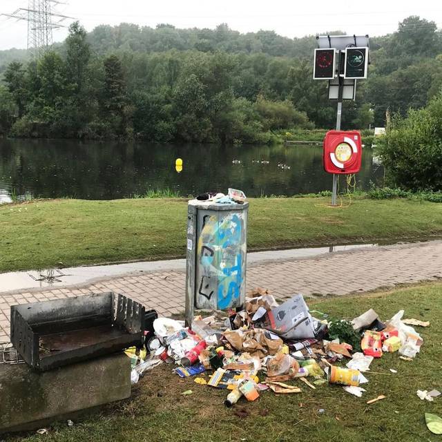 zugemüllte Badestelle Dahlhausen