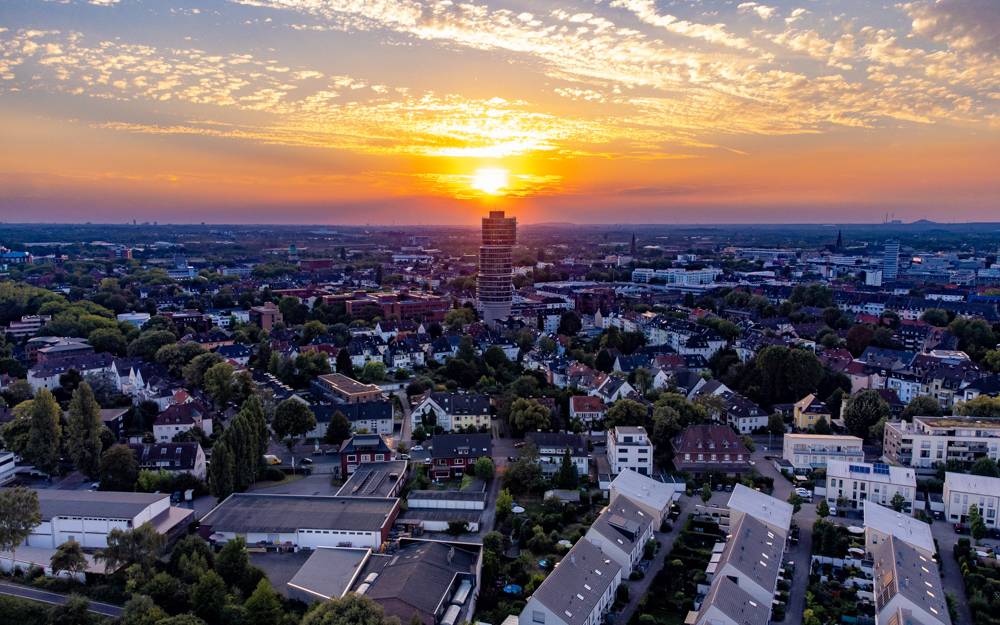 Sonnenuntergang Bochum, Exzenterhaus