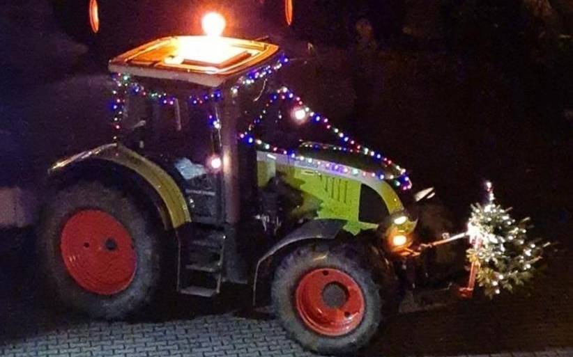 Trecker-Lichterfahrt durch Bochum