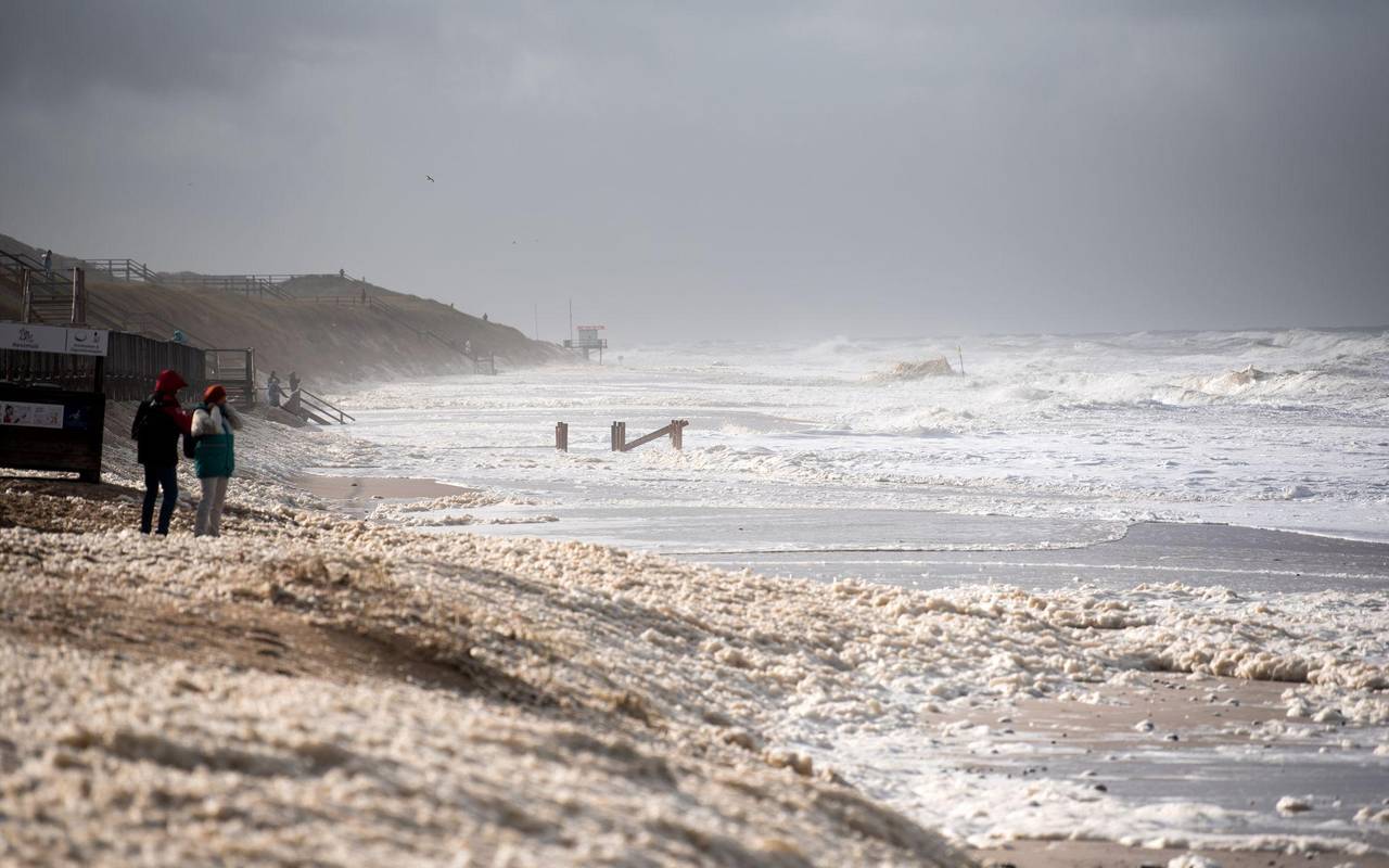 Sturmflut an der Nordsee - Insel Sylt