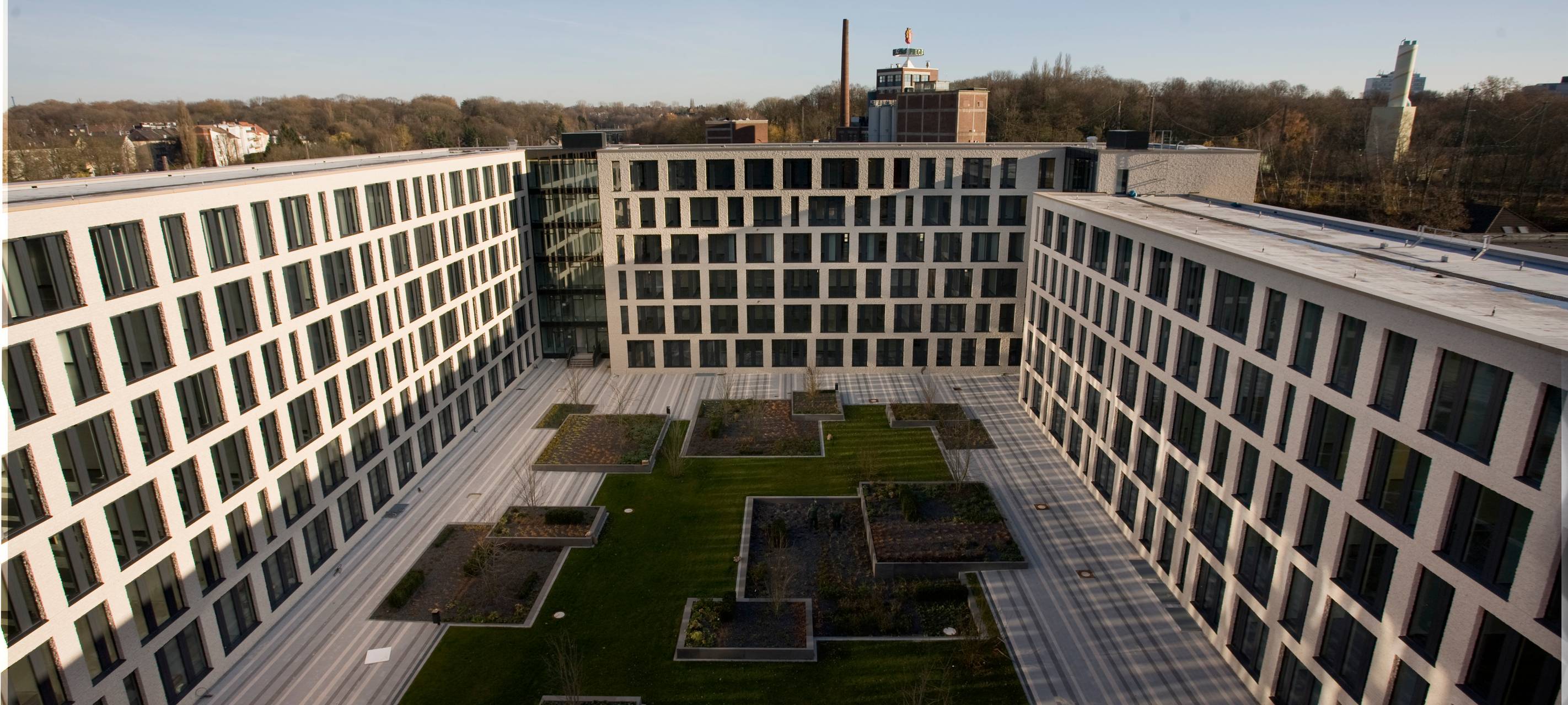 Innenhof Justizzentrum Bochum