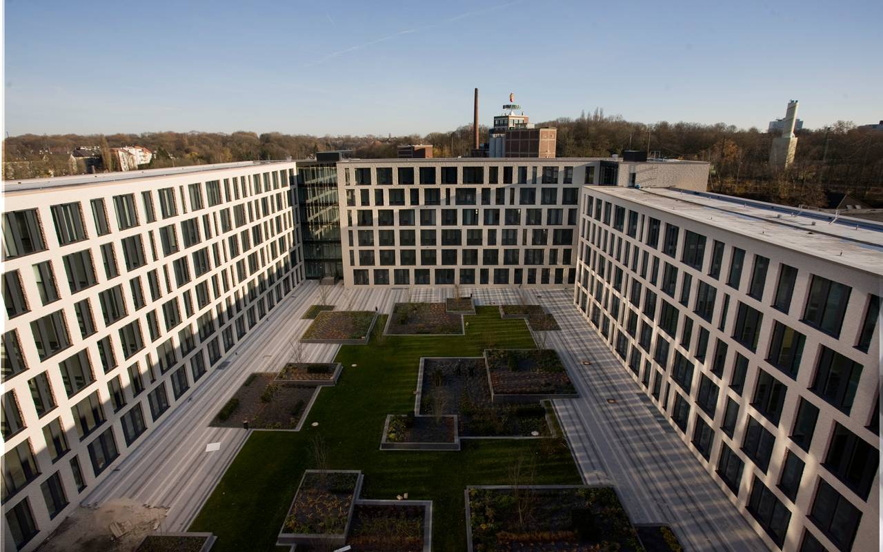 Innenhof Justizzentrum Bochum