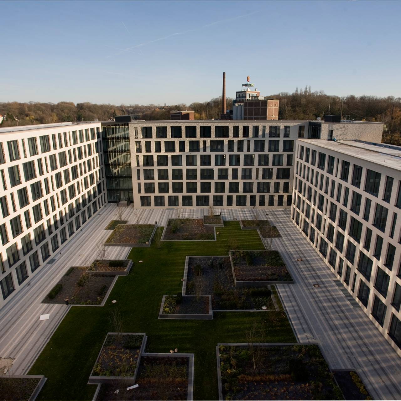 Innenhof Justizzentrum Bochum