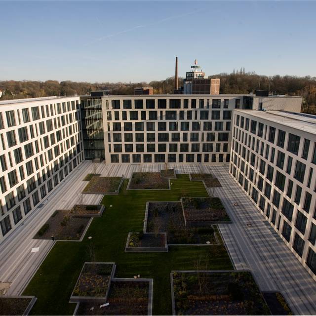 Innenhof Justizzentrum Bochum