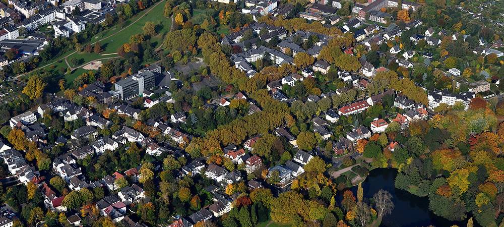 Stadtparkviertel an der Wielandstraße