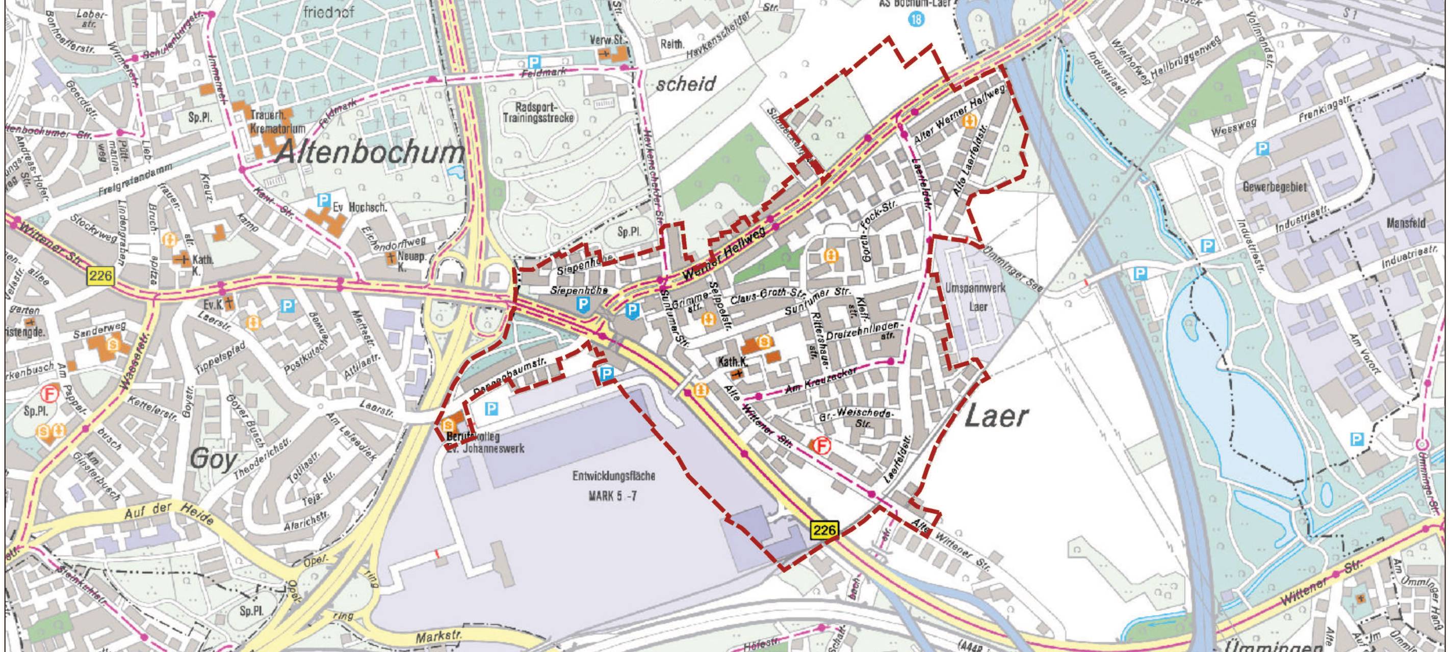 Stadtumbaugebiet Laer