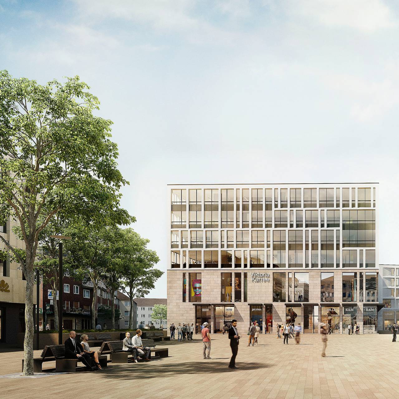 Viktoria-Karree Ansicht Husemannplatz