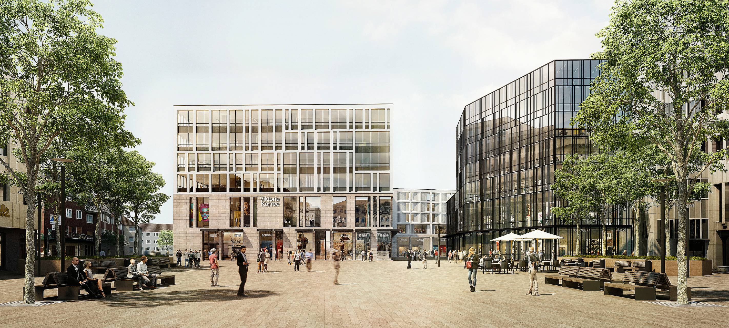 Viktoria-Karree Ansicht Husemannplatz