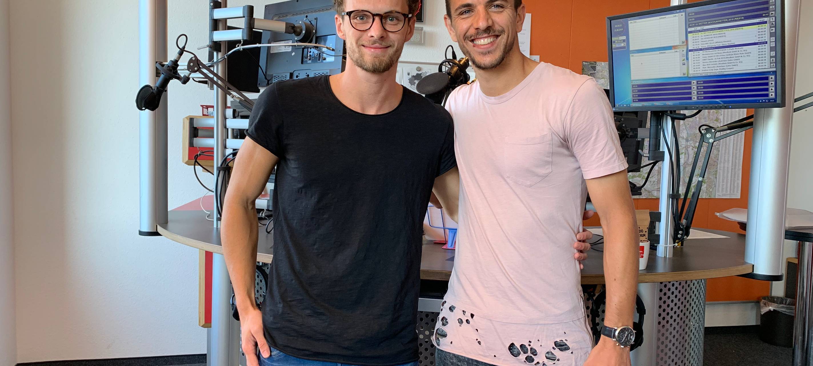 Morgenmacher Felix Groß & VfL-Kapitän Anthony Losilla