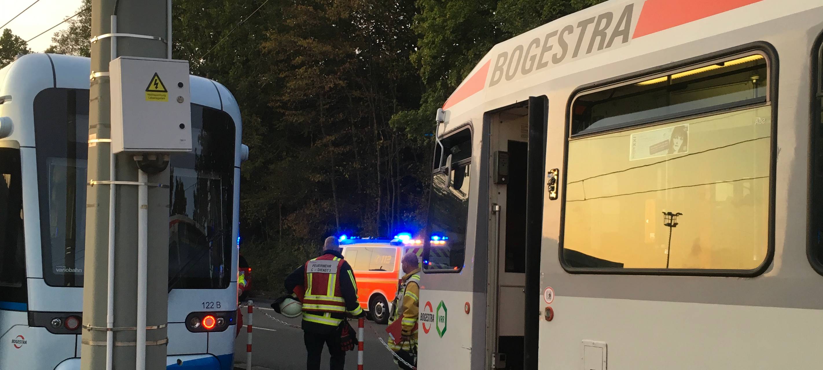 Straßenbahn Unfall