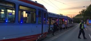 Straßenbahn Unfall