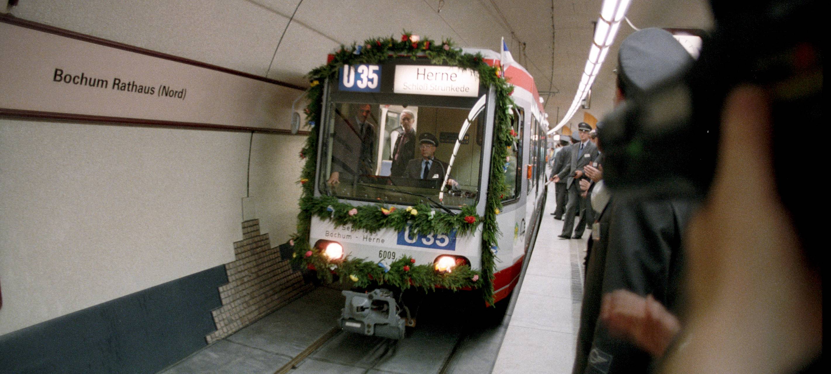 Die erste Fahrt der U35 am 2.September 1989