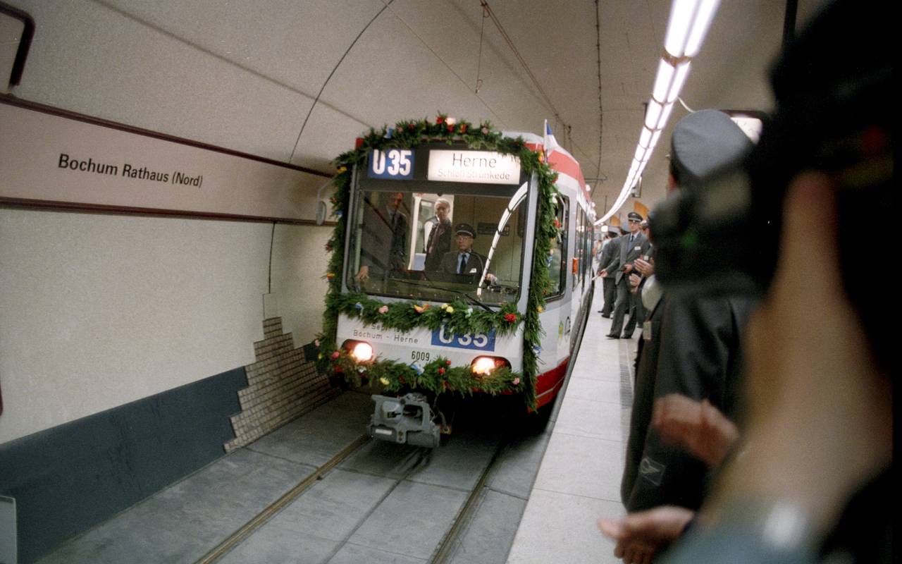 Die erste Fahrt der U35 am 2.September 1989