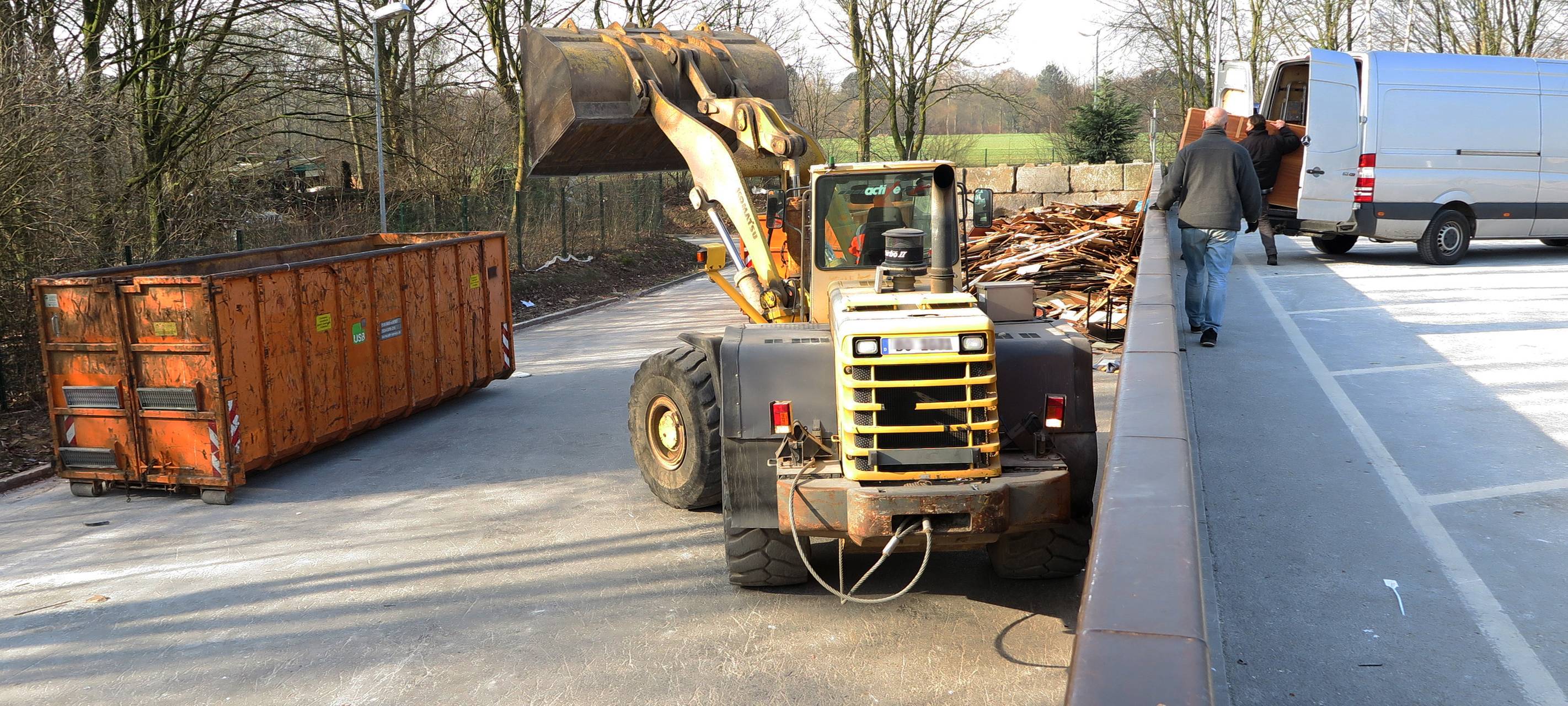 Baumaßnahme am Wertstoffhof