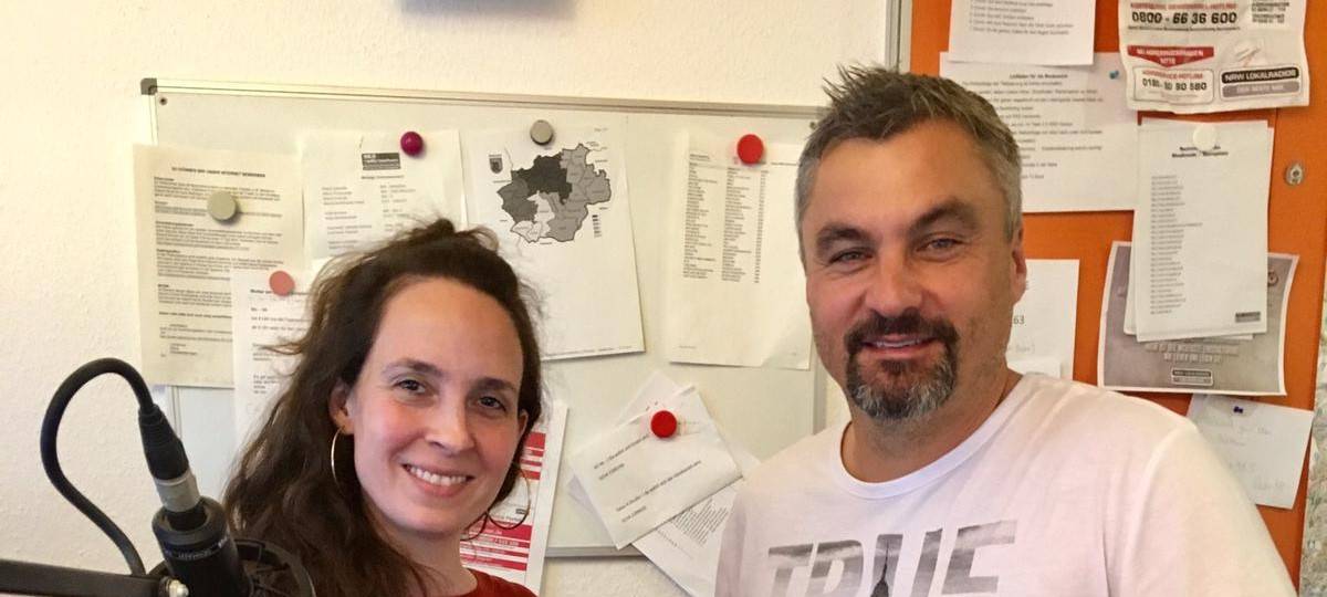 Morgenmacherin Anuschka Fritzsche und Thomas Reis