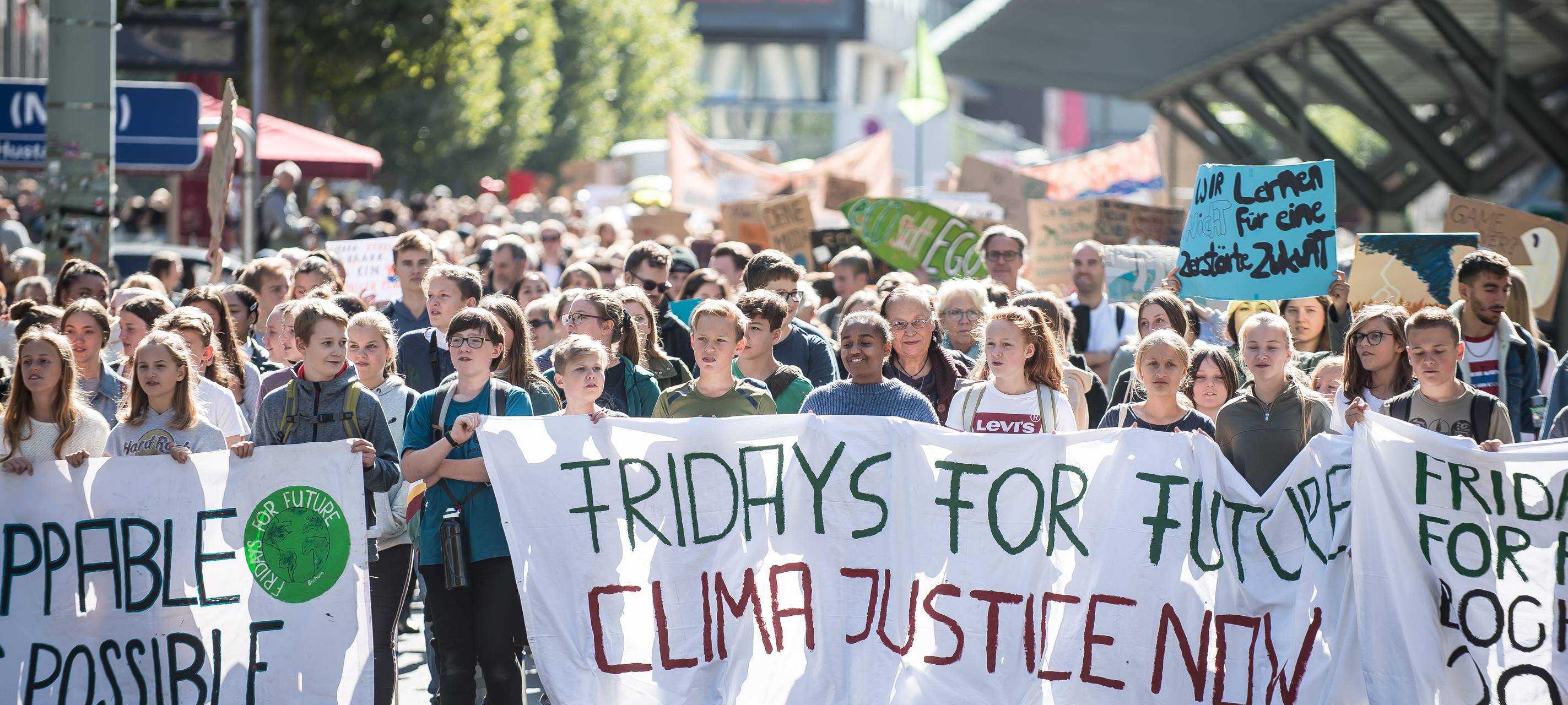 Klimademo in der City