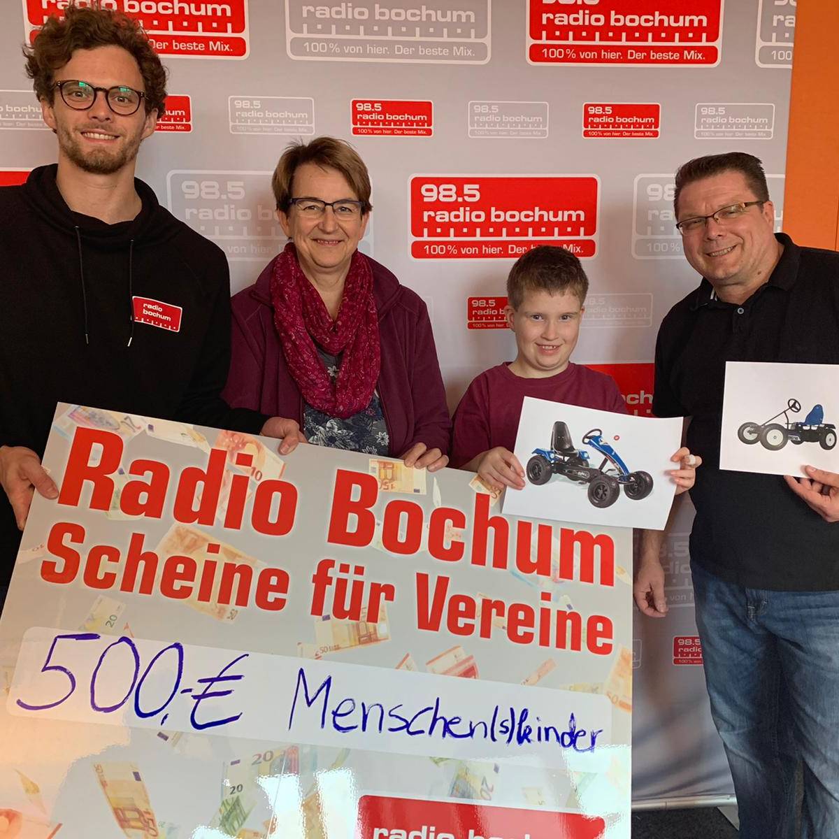 Diana Stricker, Thorsten Musielak und der kleine Hendrik bei Felix im Studio