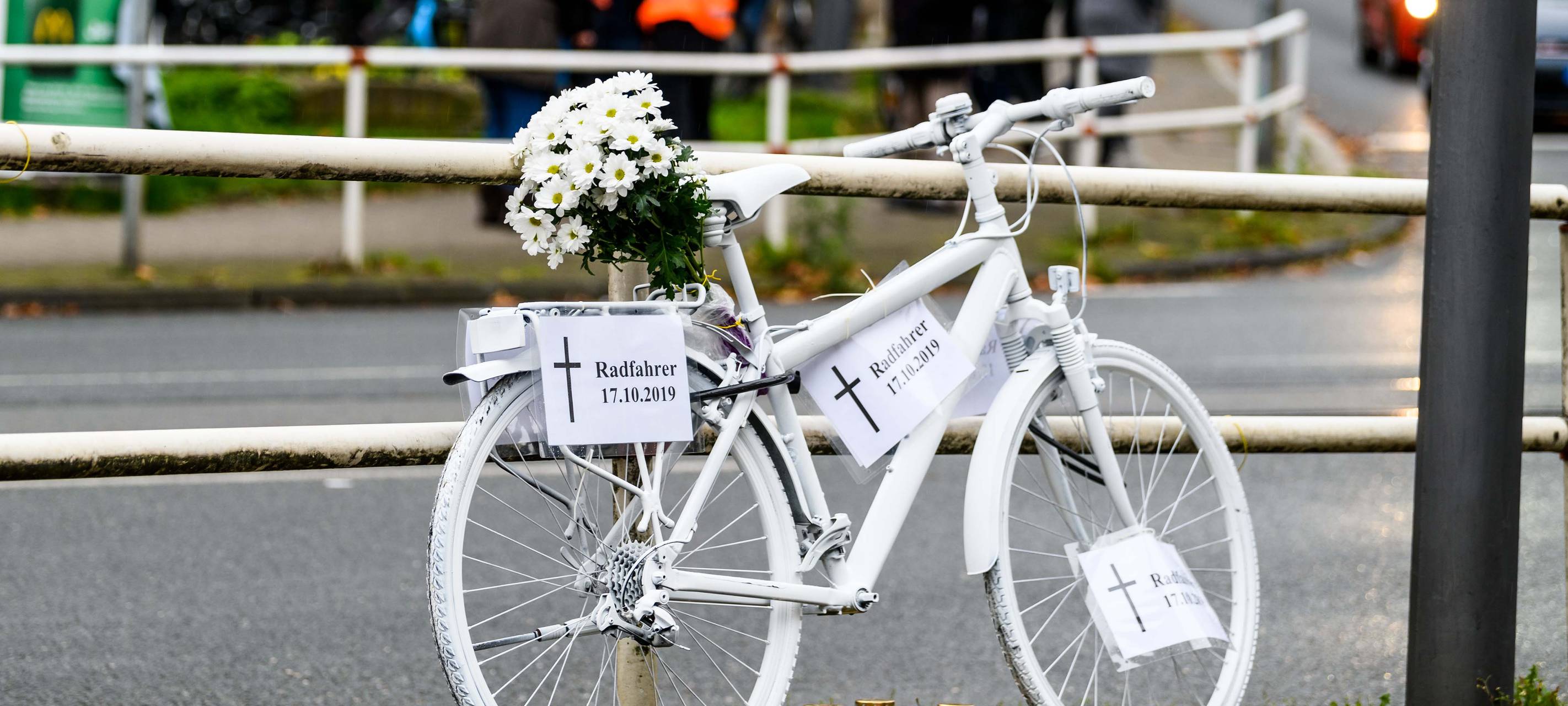 Ghost-Bike für getöteten E-Biker