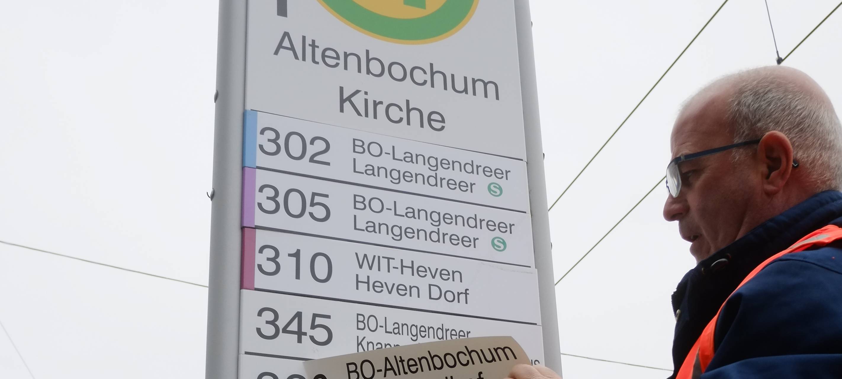 Fahrplanänderung bei der Bogestra