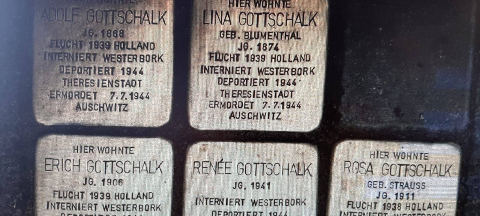 Stolpersteine Familie Gottschalk