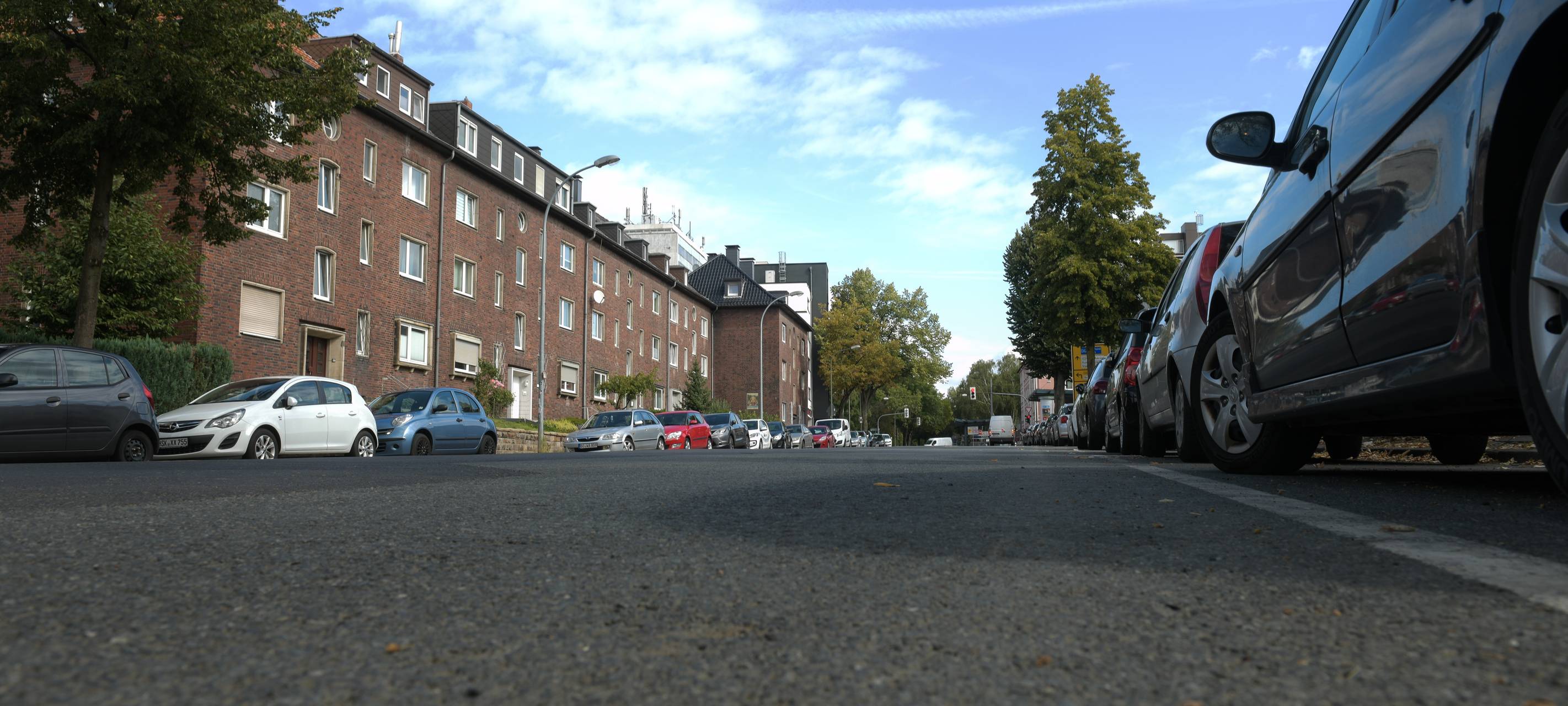 Blick auf den Steinring zwischen Wittener Straße und Oskar-Hoffmann-Straße