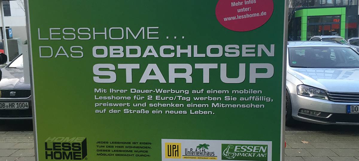 Lesshome: Ein mobiles Zuhause für Obdachlose