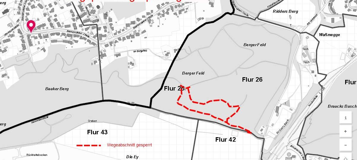 Wege im Weitmarer Holz dicht