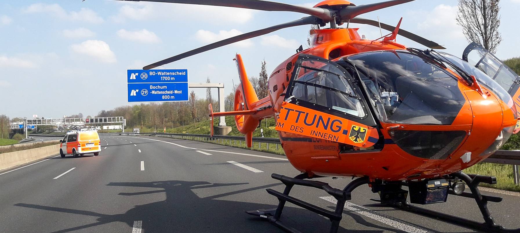 Schwerer Unfall A40