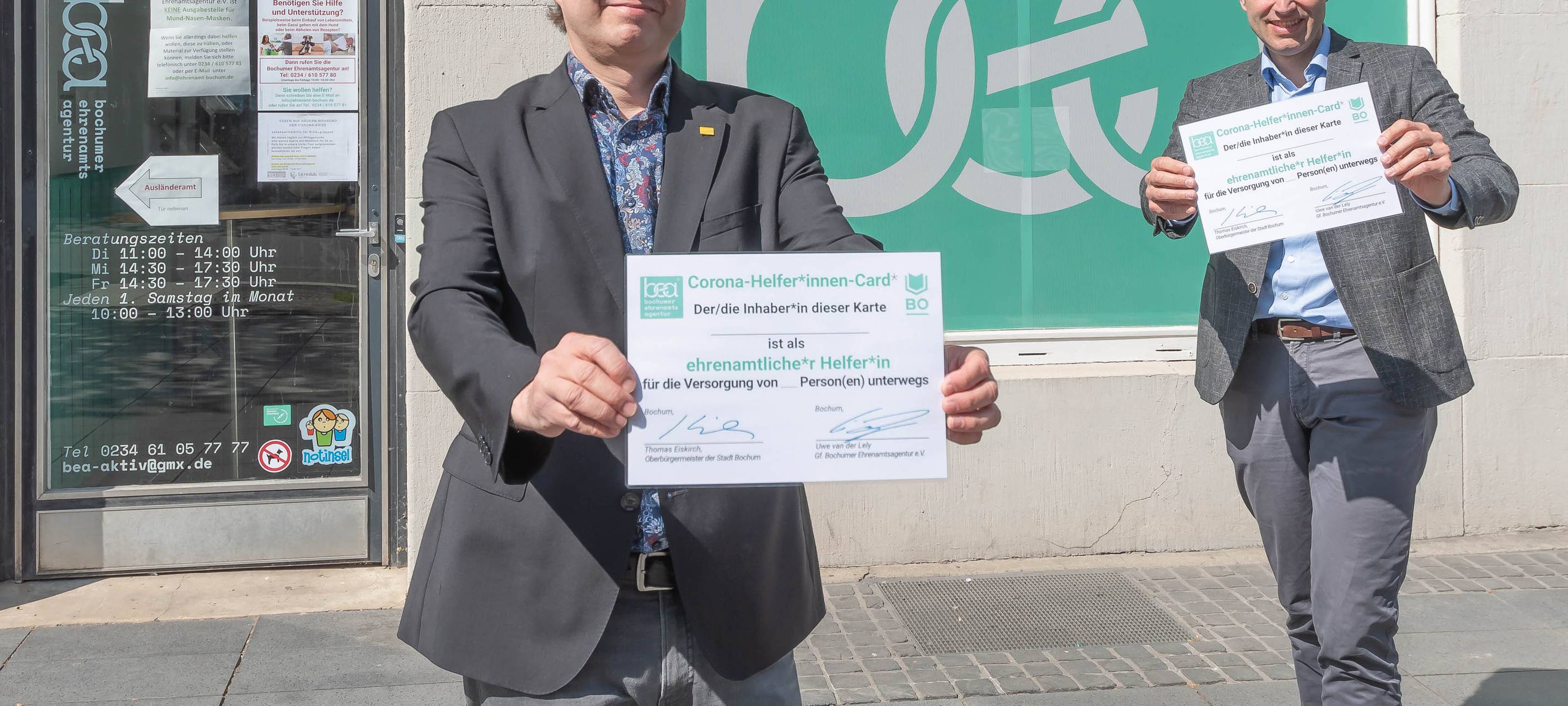 Ehrenamtsagentur Bochum: Helfer*innen-Card