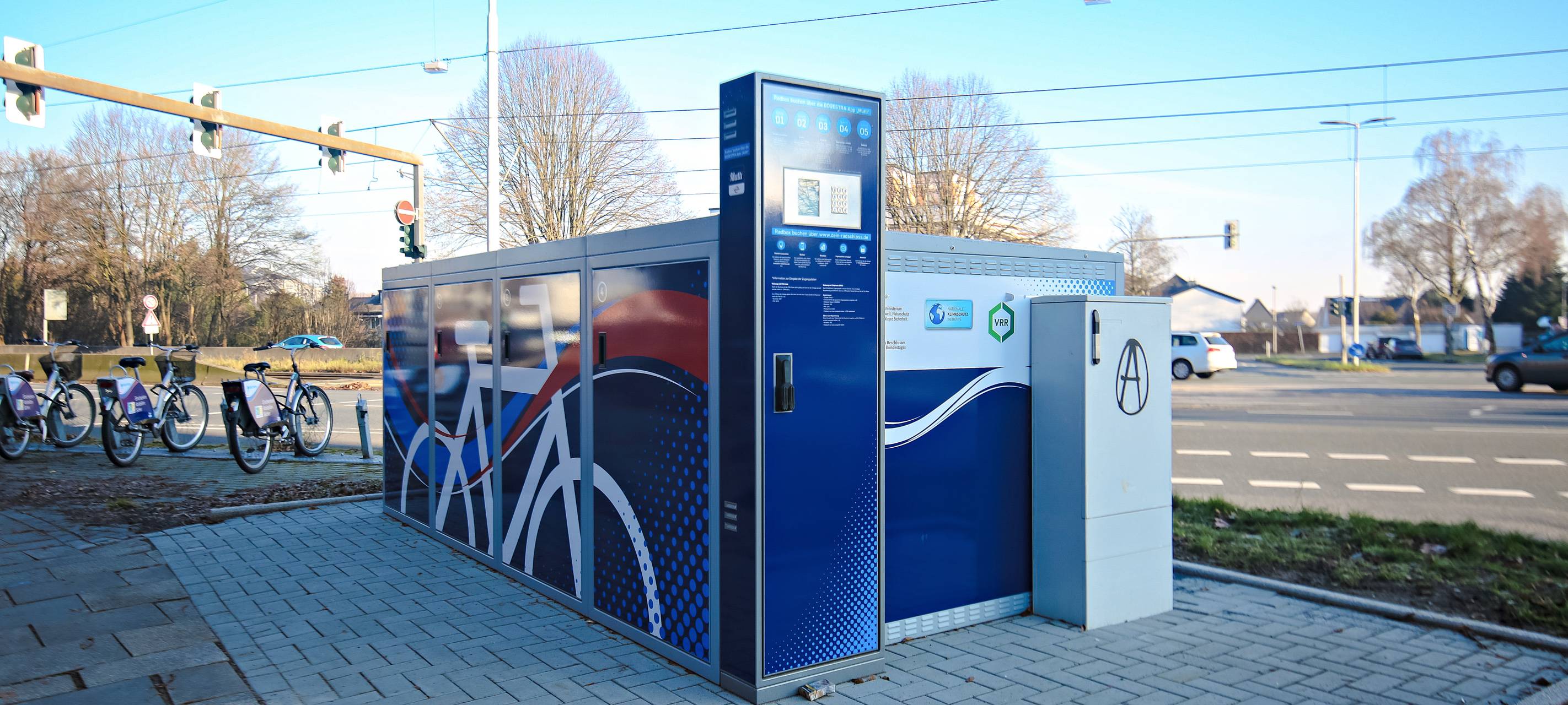 Fahrradparkhaus wird in der Innenstadt von Bochum gebaut
