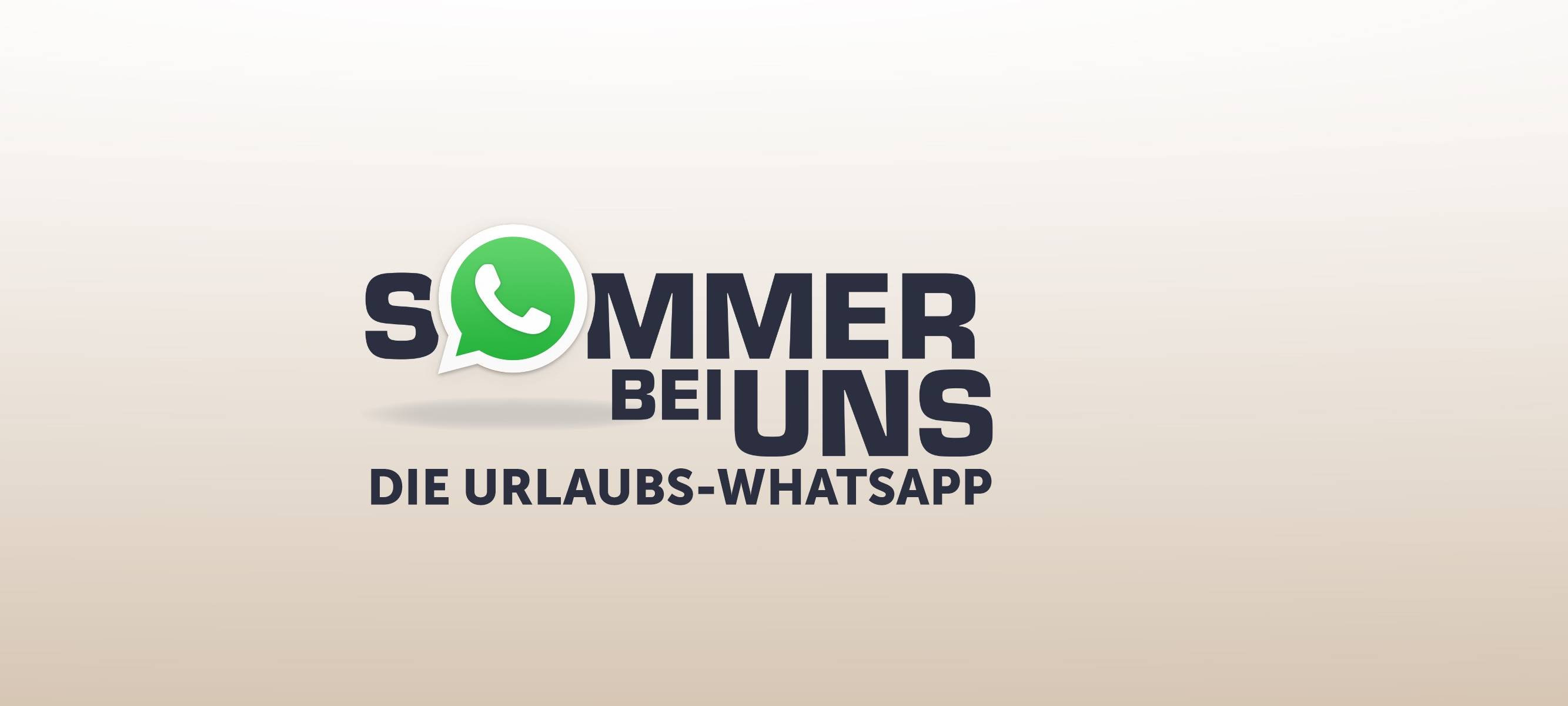 Sommer bei uns - die Urlaubs-Whatsapp - "Schöner Garten"