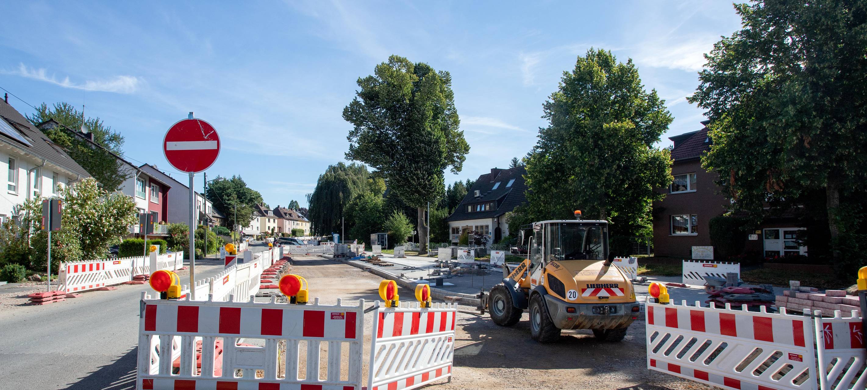 Baustelle Wasserstraße im Zeitplan