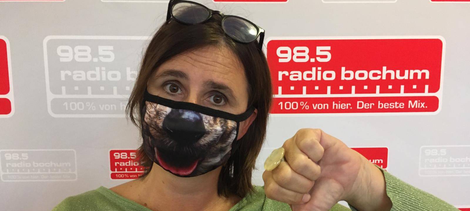 Hässlichste Atemschutzmaske von Morgenmacherin Nicole Dreisbach