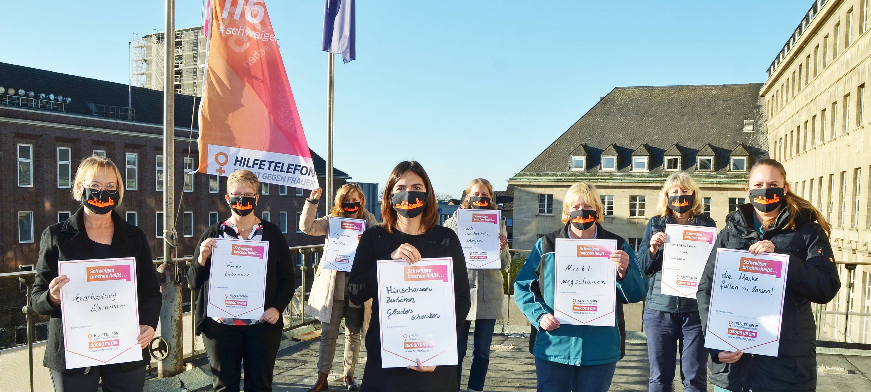 Bochum setzt ein Zeichen gegen Gewalt an Frauen