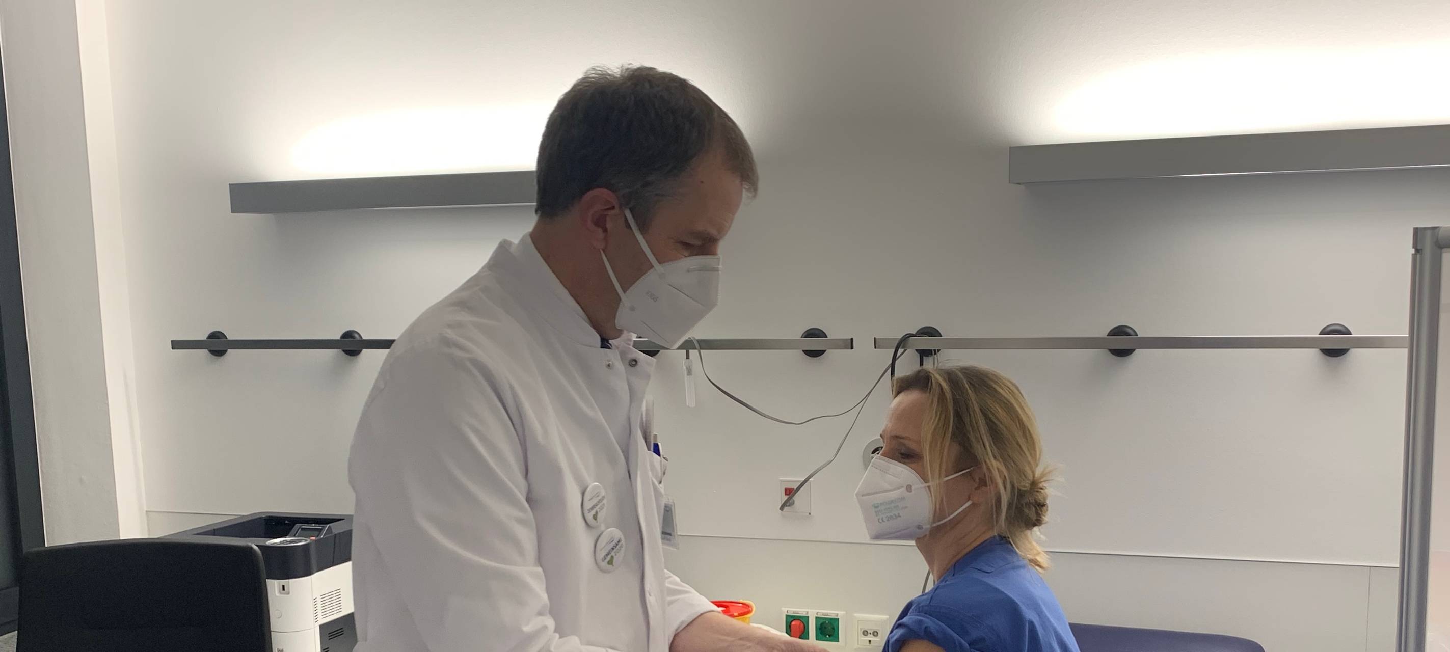 Medizinisches Personal geimpft