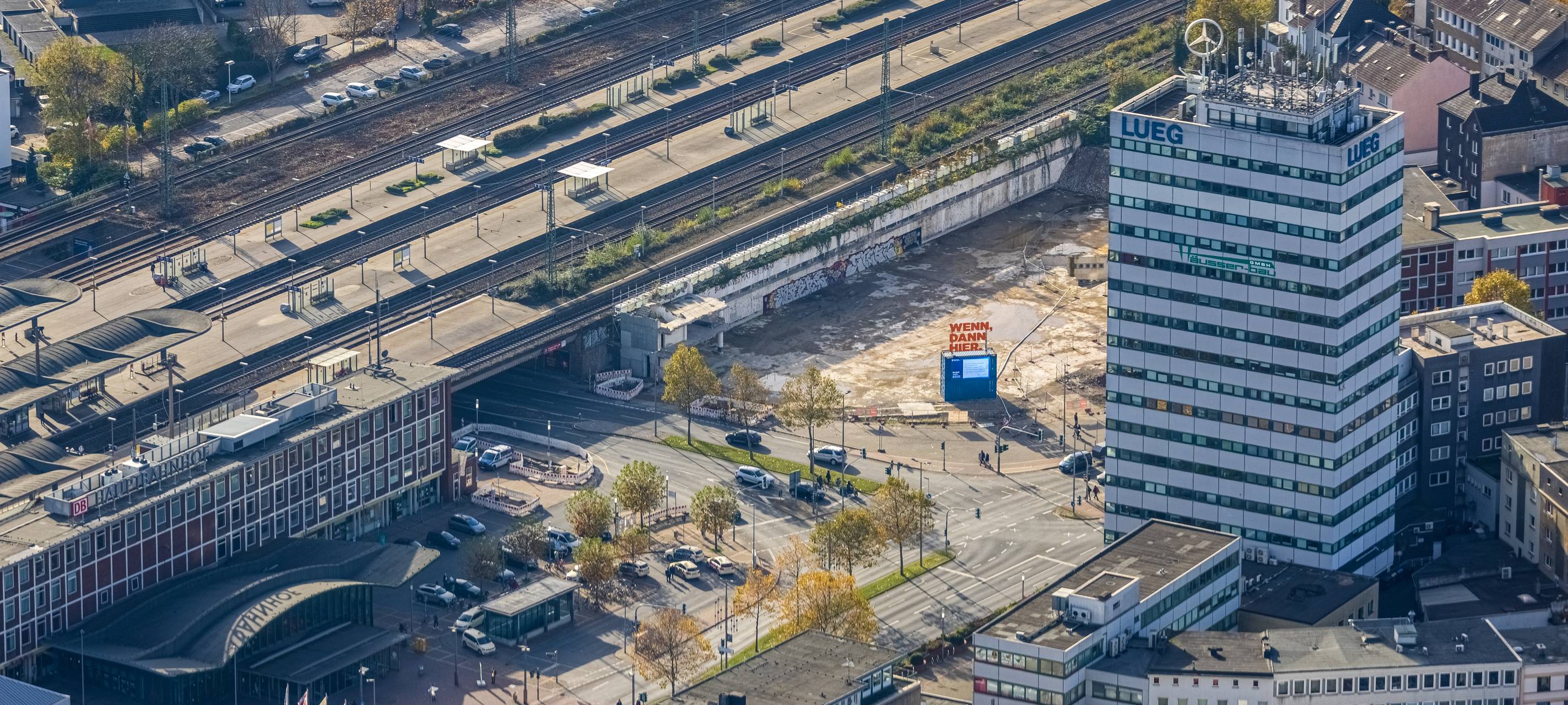 Luftbild Baustelle Südring Ecke Unistraße