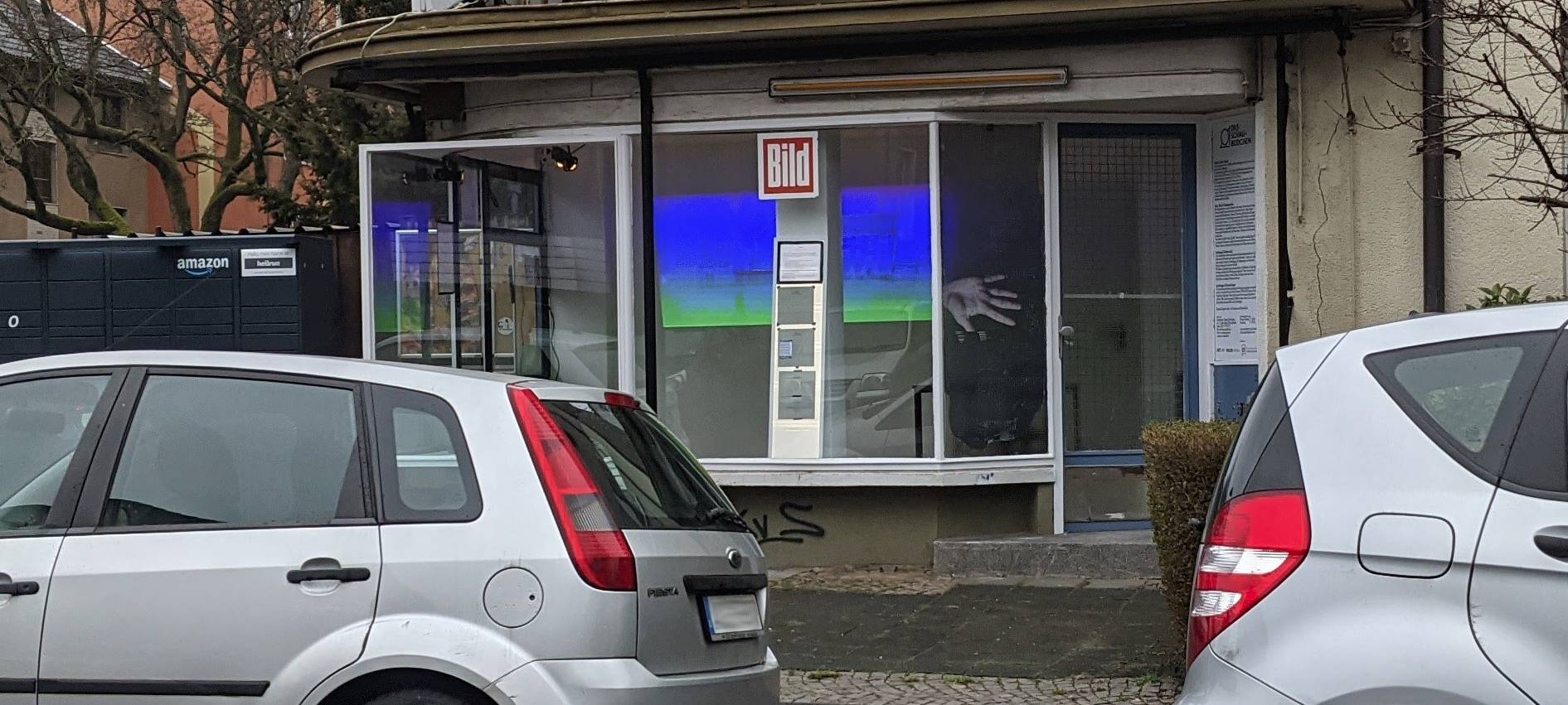 Foto Schaubüdchen in der Innenstadt