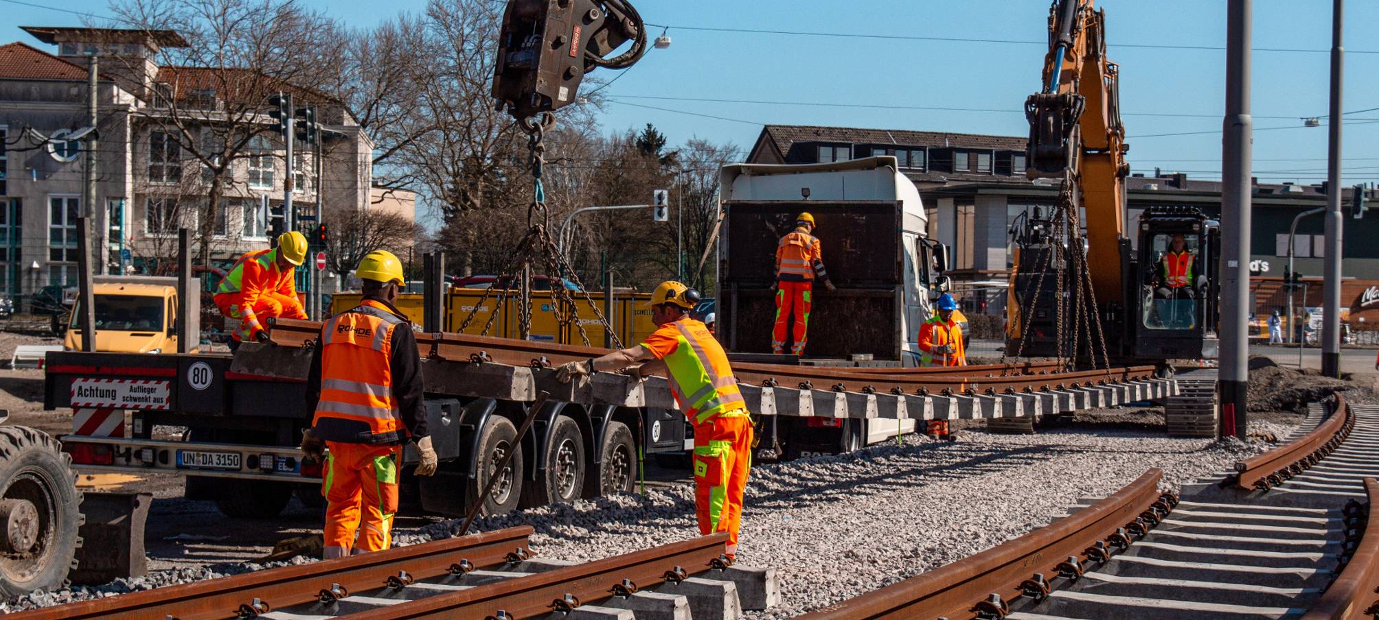 Bauarbeiten auf ehemaligem Opel-Gelände