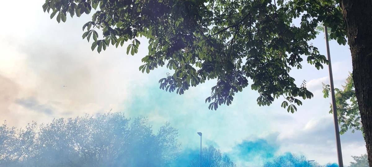 Bochum: Tausende VfL Fans auf den Straßen