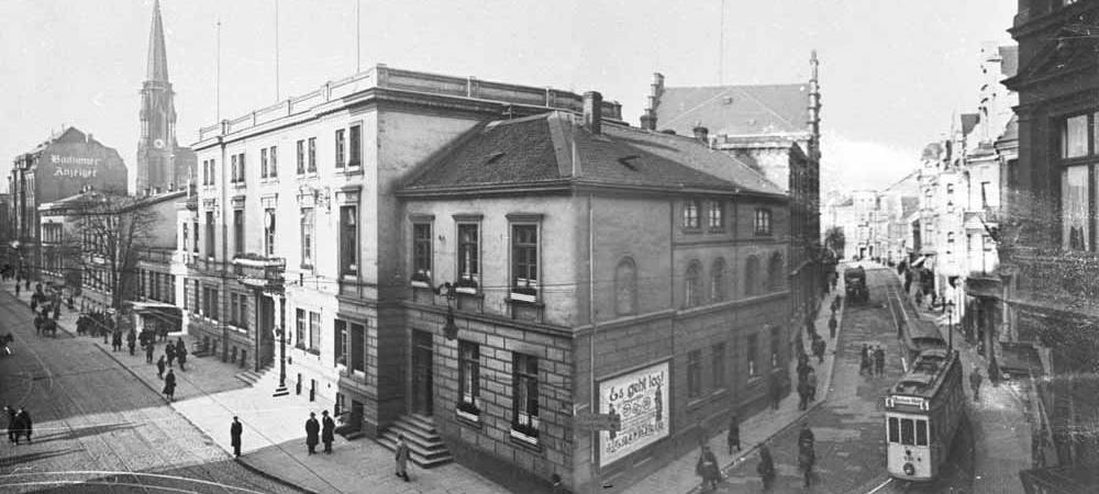 Altes Foto von dem früheren Bochumer Rathaus