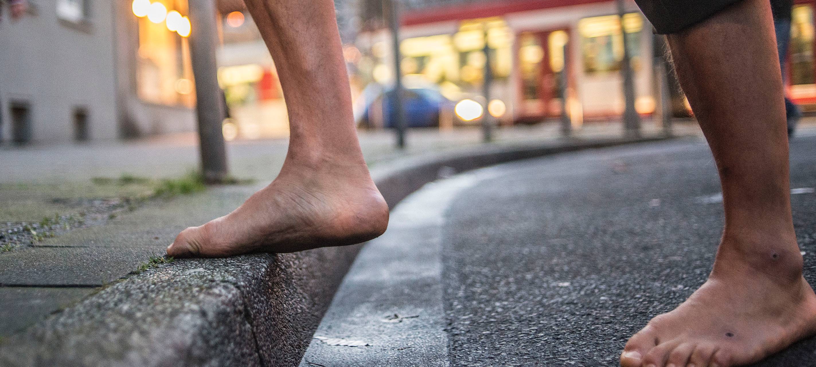 Barfuß durch Bochum