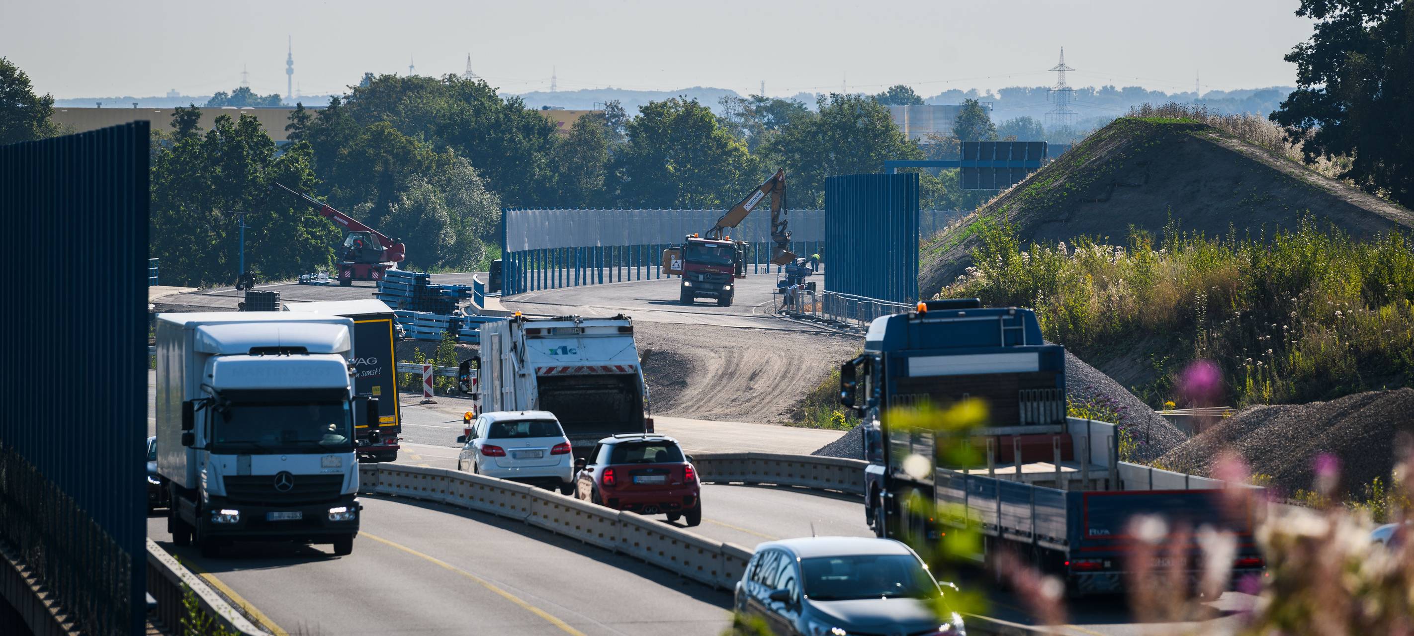 Ansicht der Baustelle Querspange aufgenommen am Freitag, 07. August 2020 in Bochum.