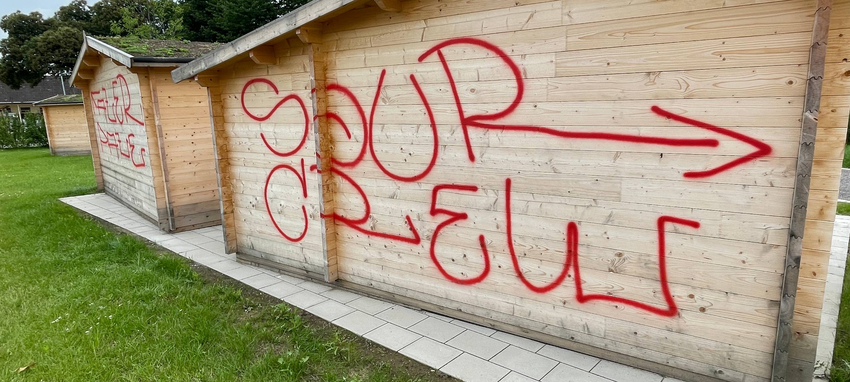 Urban Green in Bochum-Riemke beschmiert