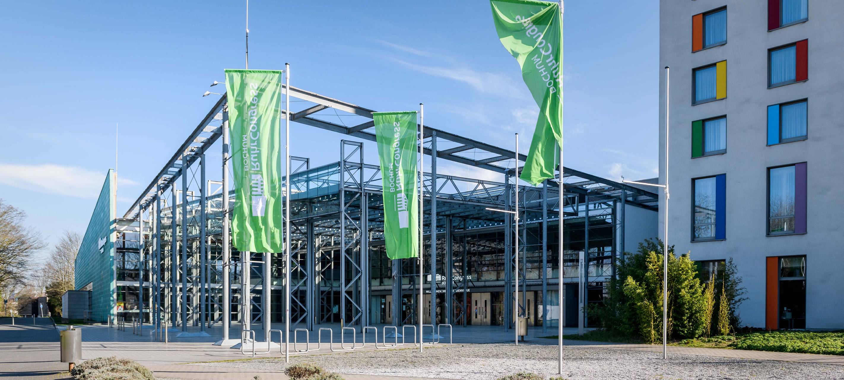 Der Haupteingang am Ruhrcongress Bochum