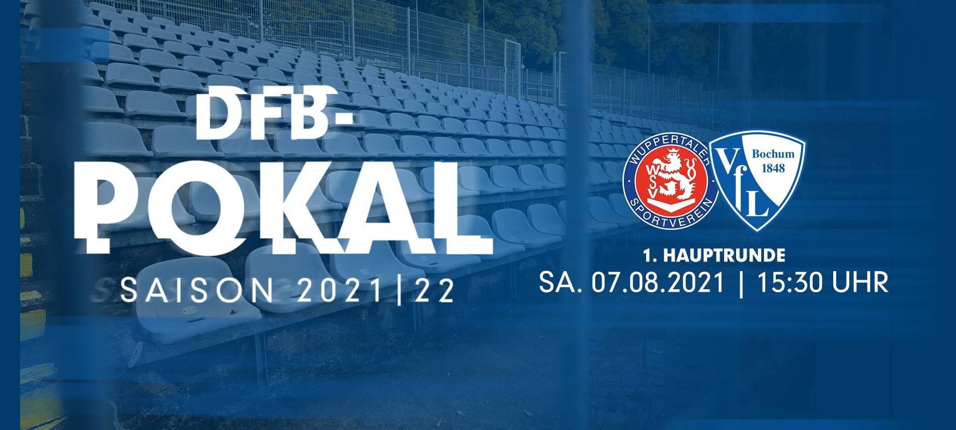 Weißer Schriftzug "DFB-Pokal"